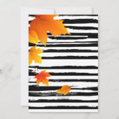 Invitation de danse scolaire d'automne (Dos)