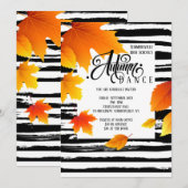 Invitation de danse scolaire d'automne (Devant / Derrière)