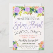 Invitation de danse scolaire officielle du printem (Devant)