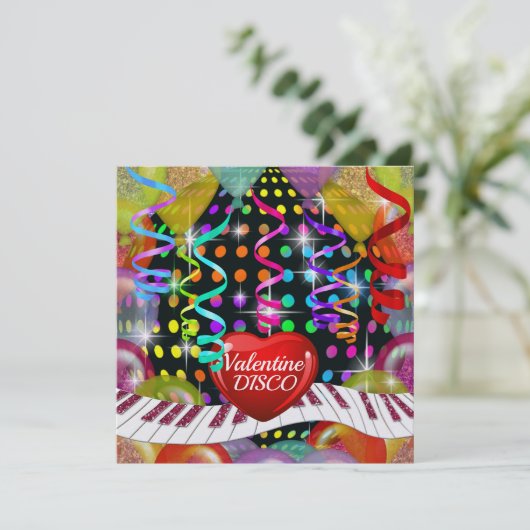 Invitation de danse Valentine Disco (Debout devant)