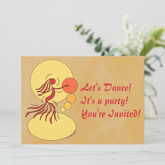 Invitation de danseur Abstrait (Debout devant)