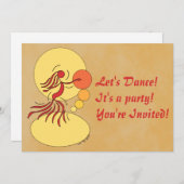 Invitation de danseur Abstrait (Devant / Derrière)