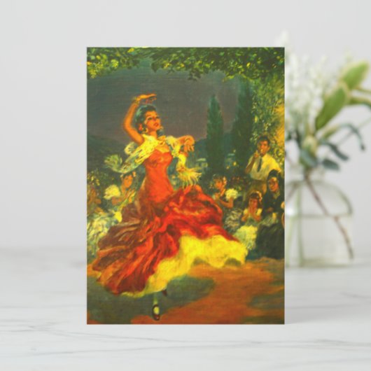 Invitation de danseur de flamenco (Debout devant)