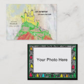 Invitation de date de jeu de château avec de photo (Devant / Derrière)