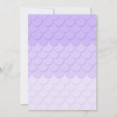 Invitation de dauphin sirène - Sous la mer (Dos)