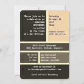 Invitation de David Bar Mitzvah (Dos)