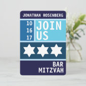 Invitation de David Bar Mitzvah (Debout devant)