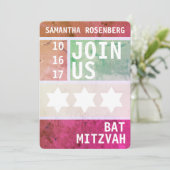 Invitation de David Bat mitzvah (Debout devant)