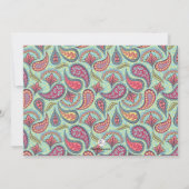 Invitation de Dazzling Paisley (Dos)