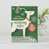 Invitation de décoration de Noël de cerf classique (Debout devant)