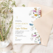 Invitation de dédicace Fleur sauvage Boho