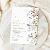 Invitation de dédicace Fleur sauvage Boho