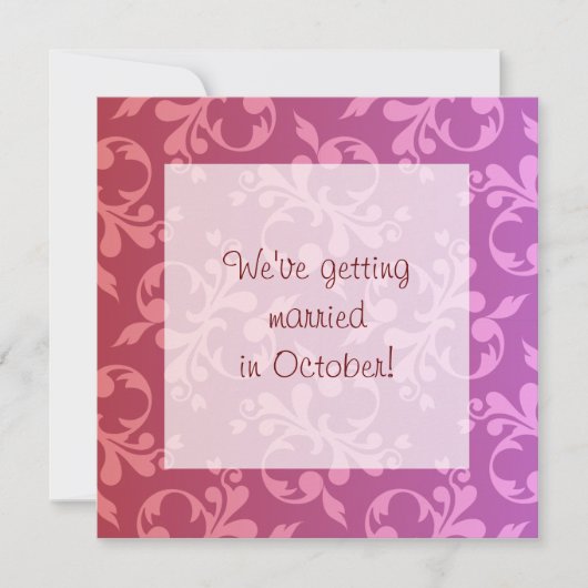 Invitation de défilement rouge et violet (Devant)