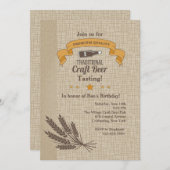 Invitation de dégustation de bière artisanale (Devant / Derrière)