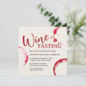 Invitation de dégustation de vin avec tache de Bou (Debout devant)