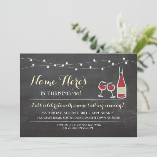 Invitation De Dégustation De Vin Blanc (Debout devant)