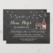 Invitation De Dégustation De Vin Blanc (Devant / Derrière)