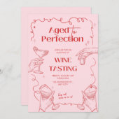 Invitation De Dégustation De Vins De Perfection (Devant / Derrière)