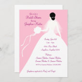 Invitation de déjeuner de Fête de la mariée (Devant / Derrière)