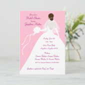 Invitation de déjeuner de Fête de la mariée (Debout devant)