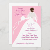 Invitation de déjeuner de Fête de la mariée (Devant / Derrière)