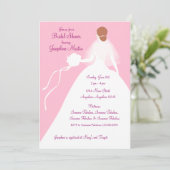 Invitation de déjeuner de Fête de la mariée (Debout devant)