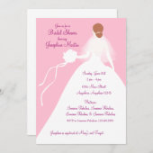 Invitation de déjeuner de Fête de la mariée (Devant / Derrière)