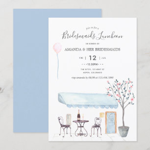 Invitation de déjeuner de mariage à Paris à l'aqua