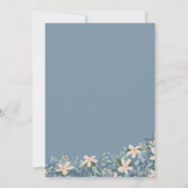 Invitation de déjeuner de mariage aux fleurs sauva (Dos)