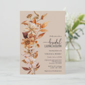 Invitation de déjeuner de mariage rustique (Debout devant)