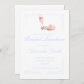 Invitation de déjeuner/fête prénuptiale modifiable (Devant / Derrière)