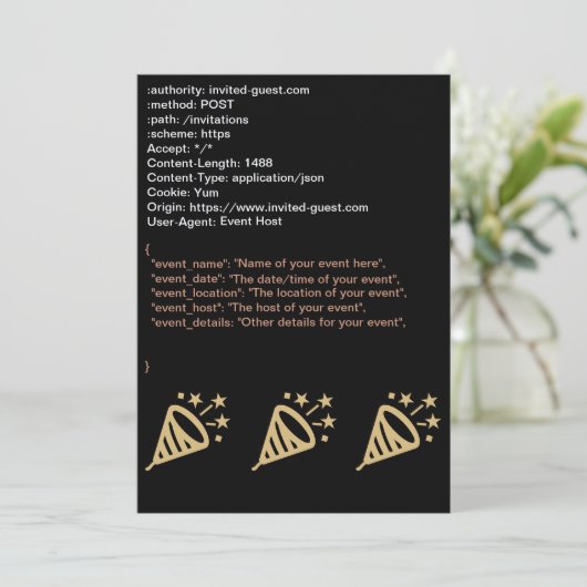 Invitation de demande JSON HTTP (Debout devant)