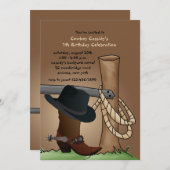 Invitation de démarrage de Cowboy (Devant / Derrière)