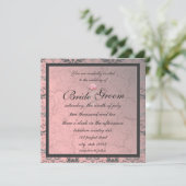 Invitation de Demask Grunge Rose (Debout devant)