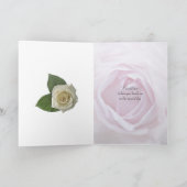 Invitation de demoiselle d'honneur avec une rose r (Intérieur)