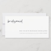 Invitation de demoiselle d'honneur calligraphiée C (Devant)