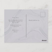 Invitation de demoiselle d'honneur en marbre géomé (Dos)