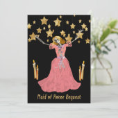 Invitation de demoiselle d'honneur pour mariage d' (Debout devant)