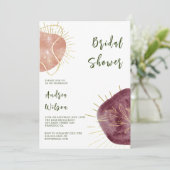 Invitation de démonstration nuptiale en forme d'aq (Debout devant)