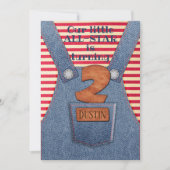 Invitation de Denim Overalls pour le 2e anniversai (Devant)