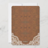 Invitation de dentelle du pays (Dos)