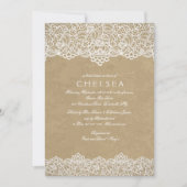 Invitation de dentelle vintage (Devant)