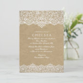 Invitation de dentelle vintage (Debout devant)