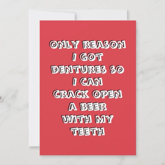 Invitation de dents d'ouverture de bouteille (Devant)