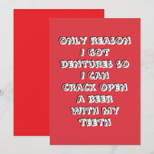 Invitation de dents d'ouverture de bouteille (Devant / Derrière)