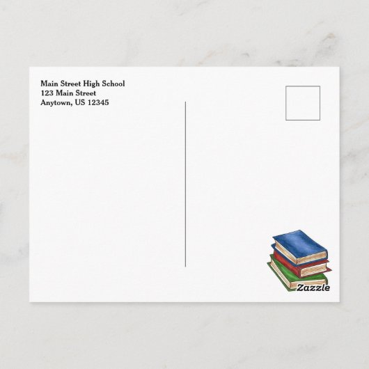 Invitation de départ à la retraite de l'enseignant (Dos)