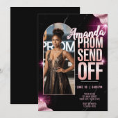 Invitation de départ de bal de promo luxueuse en m (Devant / Derrière)