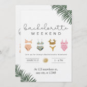 Invitation de départ en week-end chic pour l'enter (Devant / Derrière)