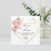 Invitation de désherbage de carte de cheminée (Debout devant)