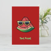 Invitation de dessin de pastèque (Debout devant)